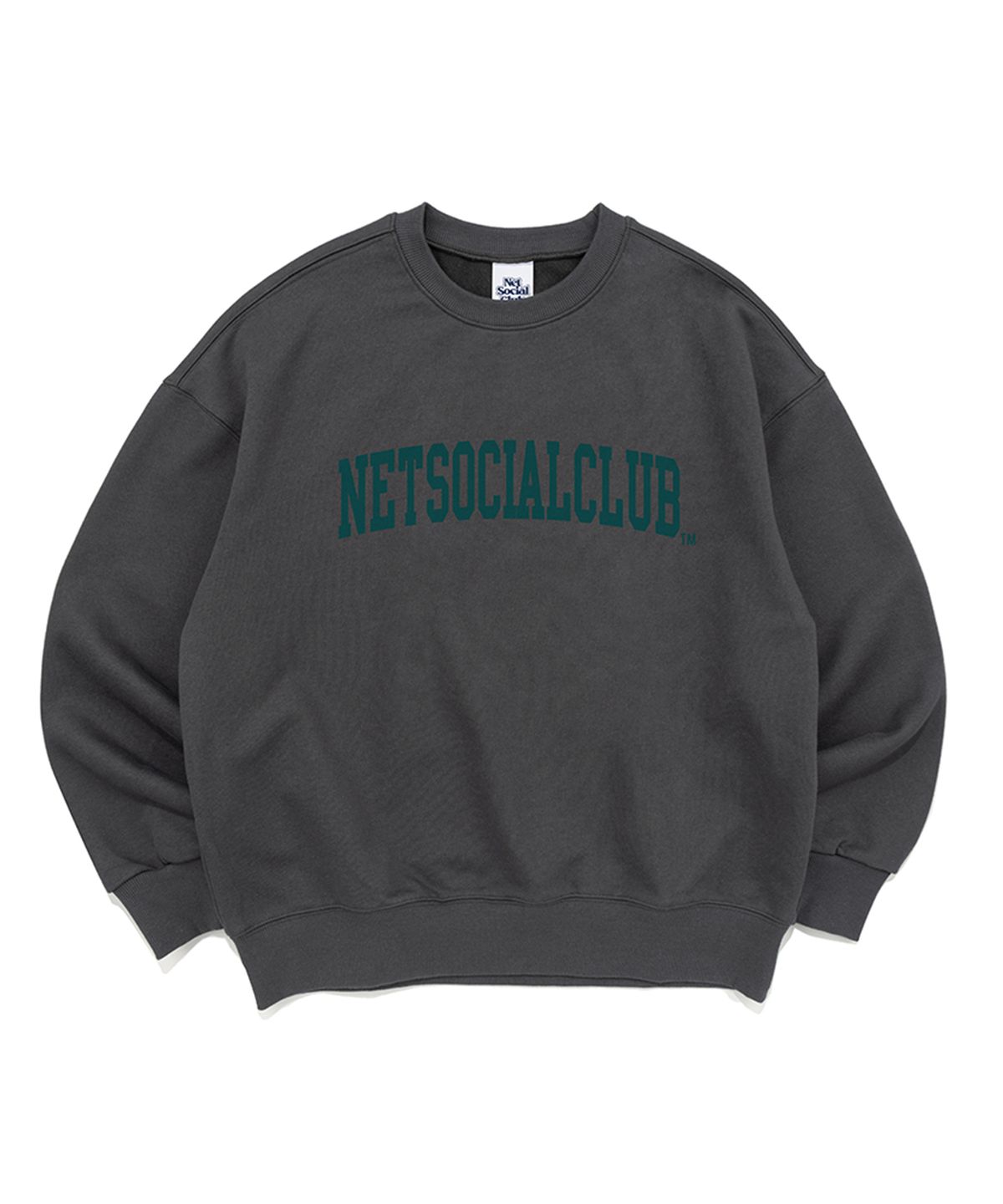 넷소셜클럽(NET SOCIAL CLUB) [기모선택] 아치 로고 스웻 셔츠 (차콜)