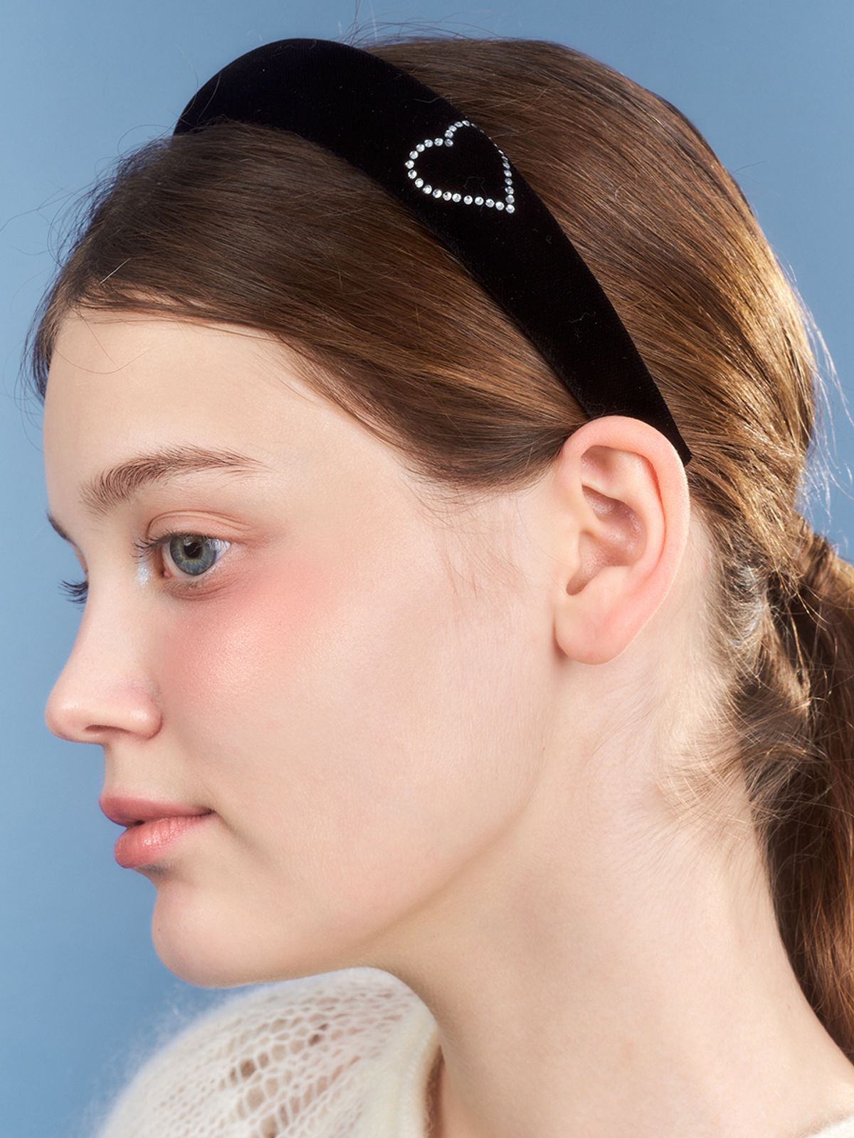 앵브록스(ENGBROX) velvet heart cubic hairband_3 colors