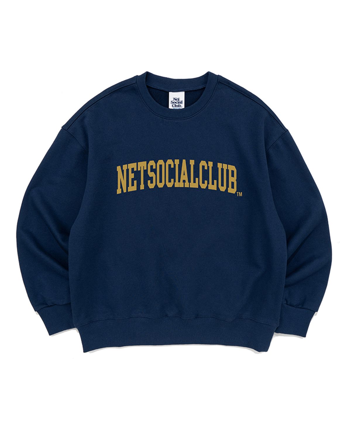 넷소셜클럽(NET SOCIAL CLUB) [기모선택] 아치 로고 스웻 셔츠 (다크블루)