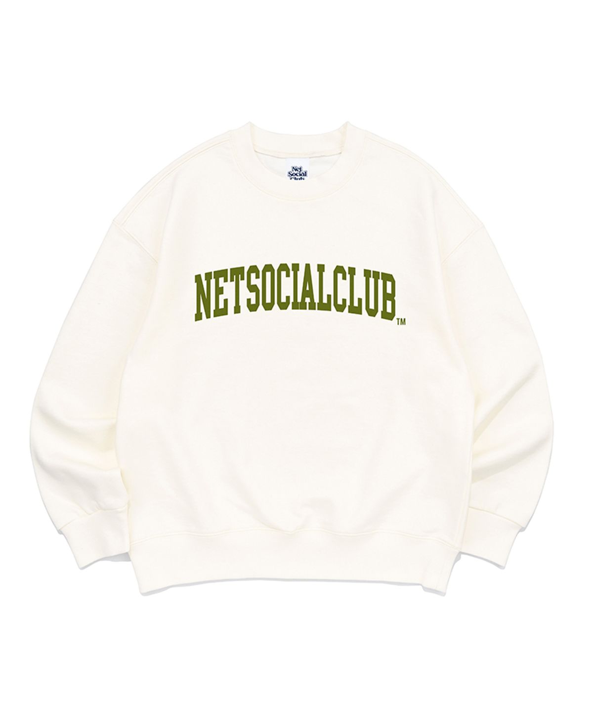 넷소셜클럽(NET SOCIAL CLUB) [기모선택] 아치 로고 스웻 셔츠 (아이보리)