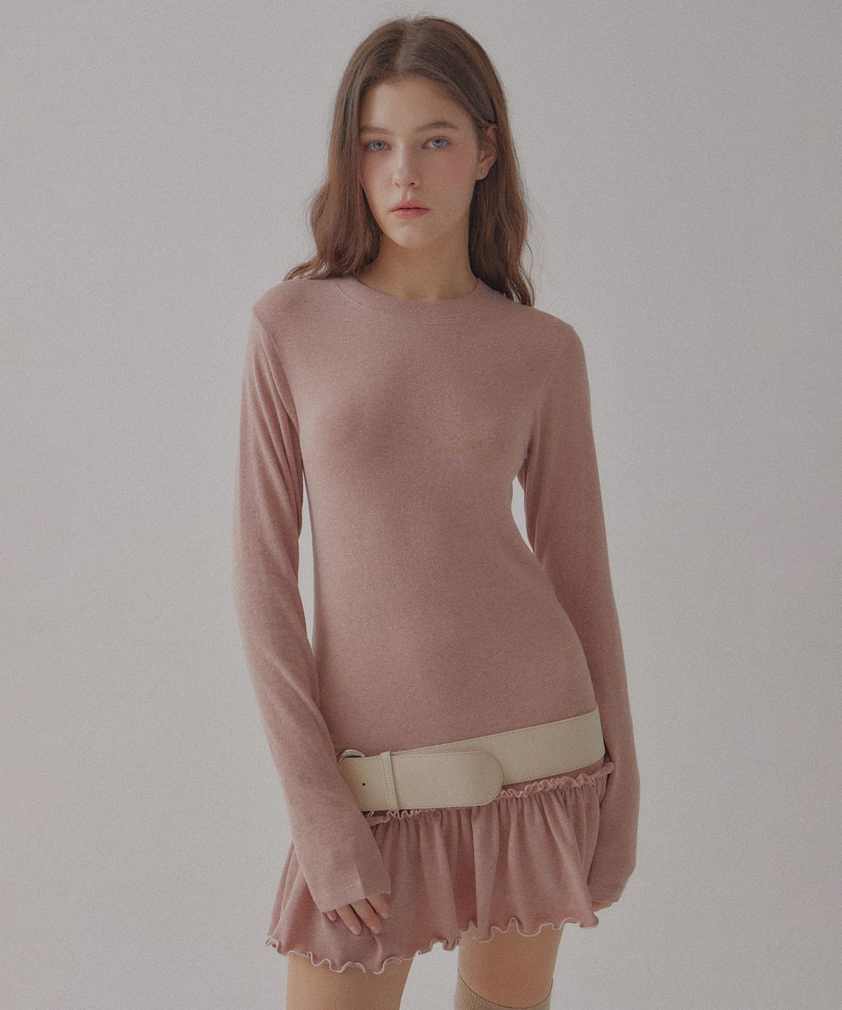 디어스토커(DEARSTALKER) KYRA FRILL LAYERED DRESS - PINK