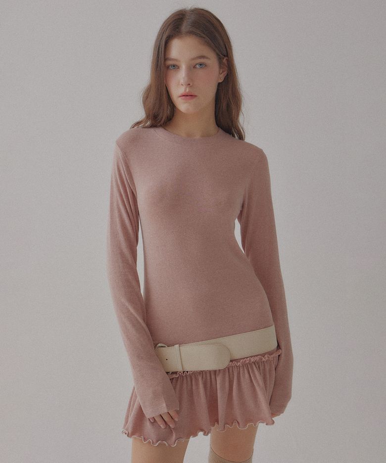 KYRA FRILL LAYERED DRESS - PINK