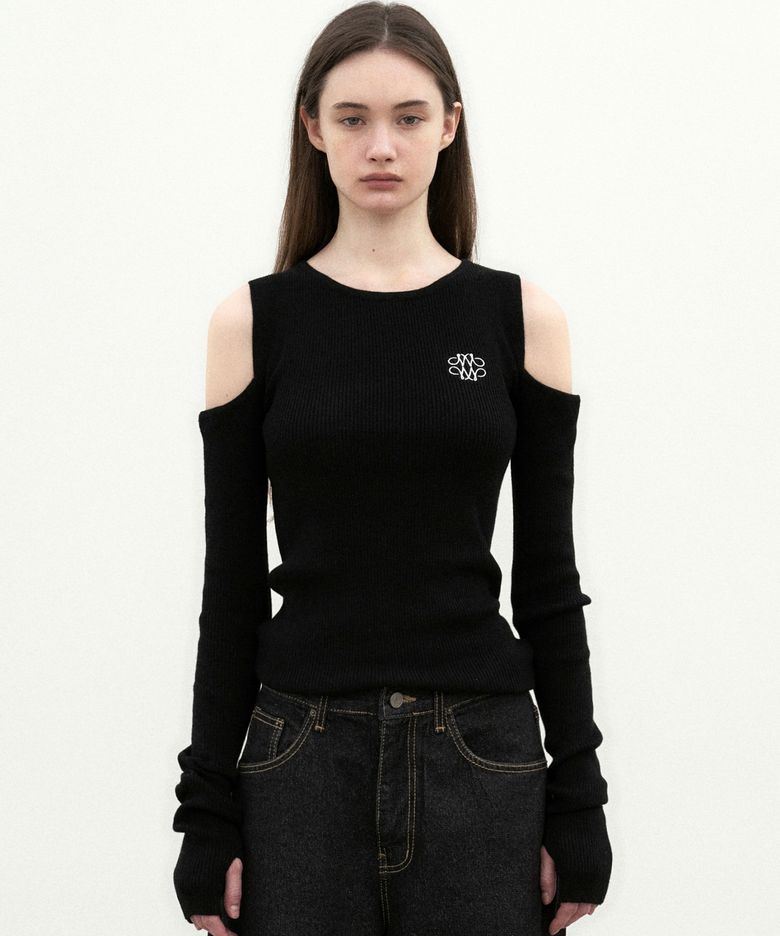 NICOLE WARMER RIBBED OFF SHOULDER KNIT_6 COLOR