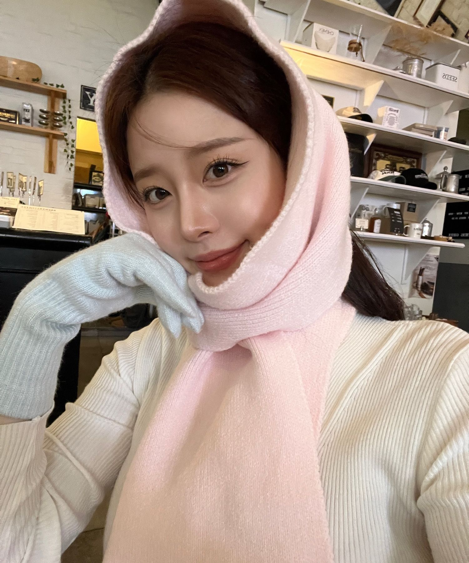 ＊韓国＊［Category9］KNIT MUFFLER 3color Newest Collection 2024 Winter Korea Muffler Scarf - Cashmere