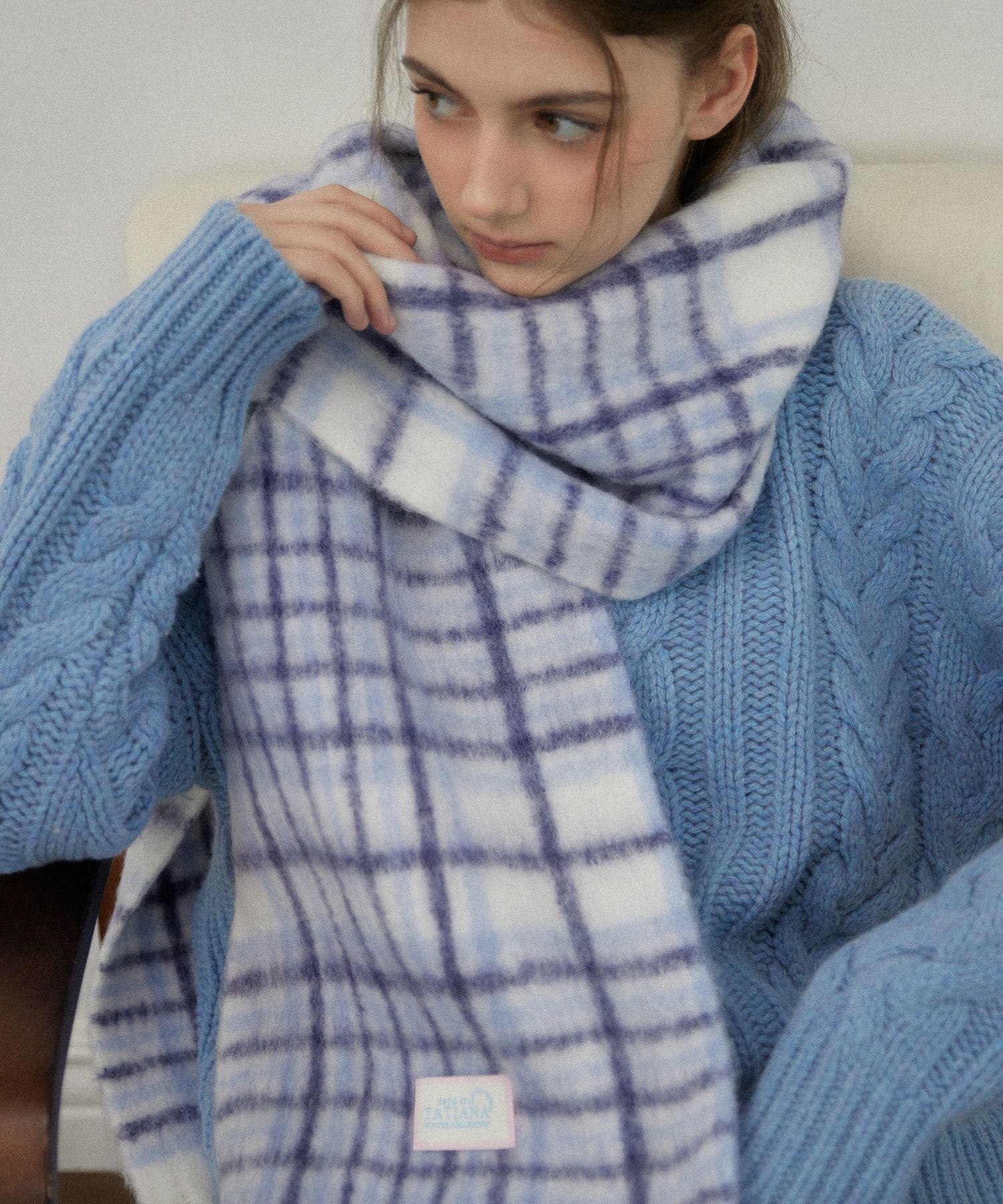 マフラー・ストール TATIANA Blueboard Wool Blended Muffler MF8129 2 colors MUSINSA | TATIANA Blueboard Wool Blended Muffler MF8129 2 Colors