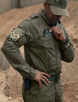 스판 아웃도어 택티컬 포켓 긴팔셔츠 멀티유틸리티