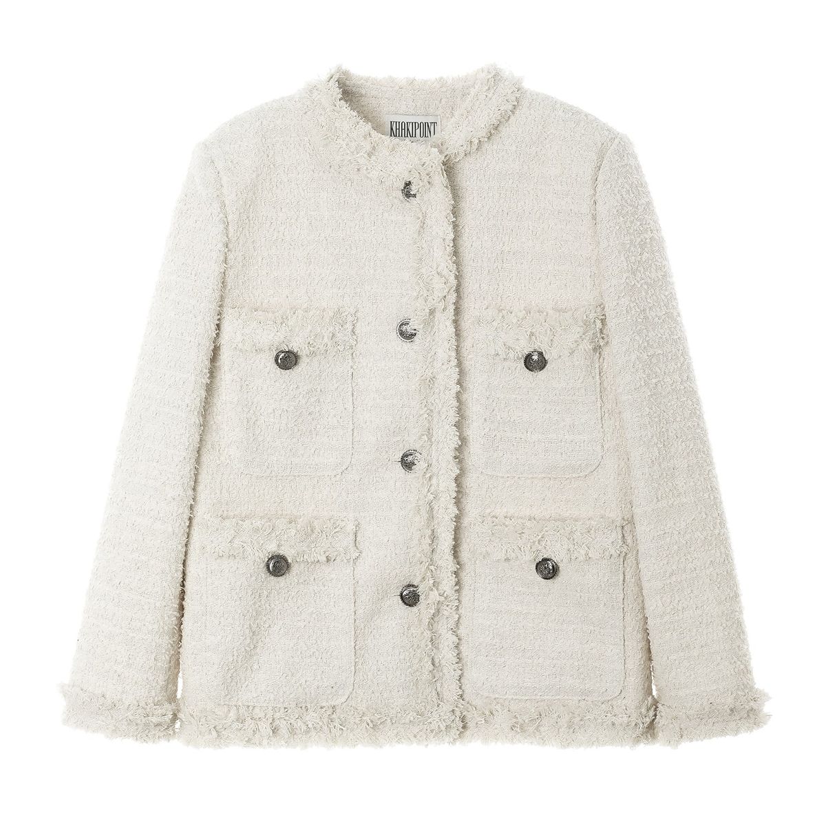 카키포인트(KHAKIPOINT) Antique Tweed Jacket (ivory)