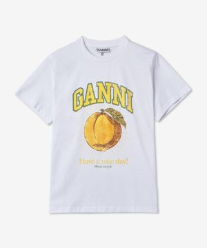 베이직 저지 피치 릴렉스핏 반소매 티셔츠 - 화이트 / T3529151