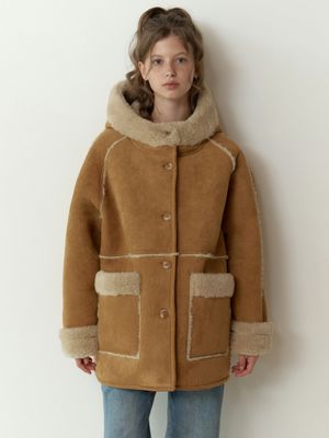 Shearing reversible mustang (caramel)