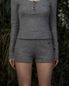Ribbed Mini Shorts (gray)