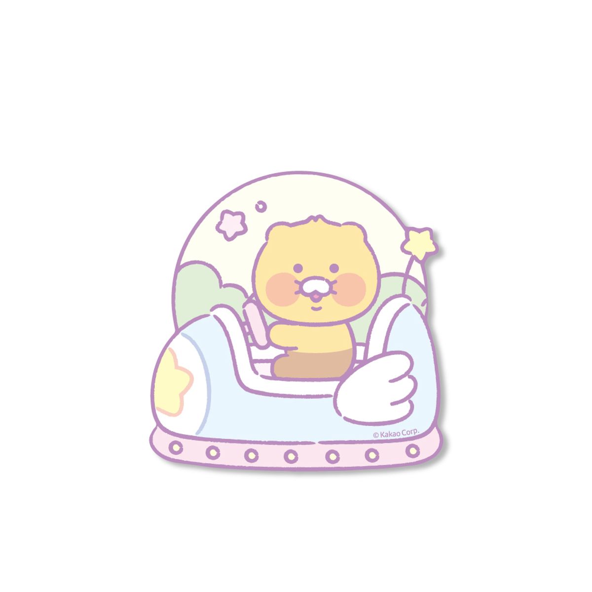 태그그립(TAGGRIP) [리틀카카오프렌즈] 범퍼카 리틀춘식이 교통카드 태그그립 모양톡