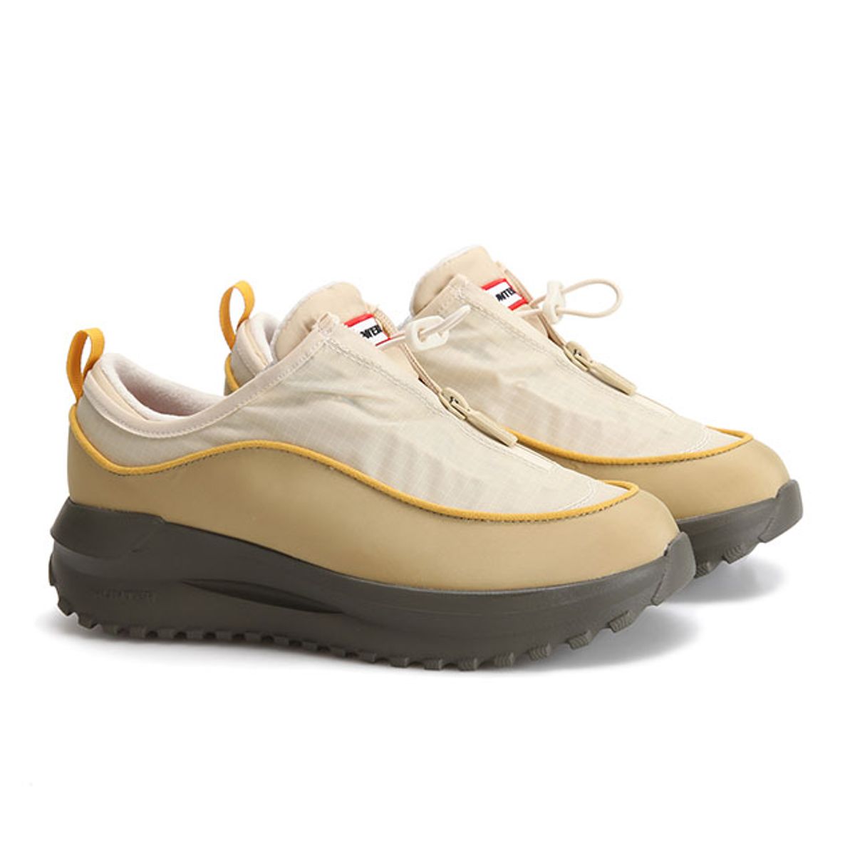 헌터(HUNTER) [UNISEX] 트래블 플로우 짚 트레이너 - 캔버스크림 UFF7003NYLCWD