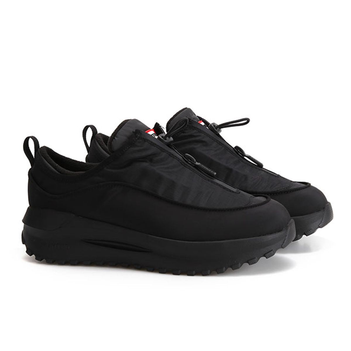 헌터(HUNTER) [UNISEX] 트래블 플로우 짚 트레이너 - 블랙 UFF7003NYLBLK