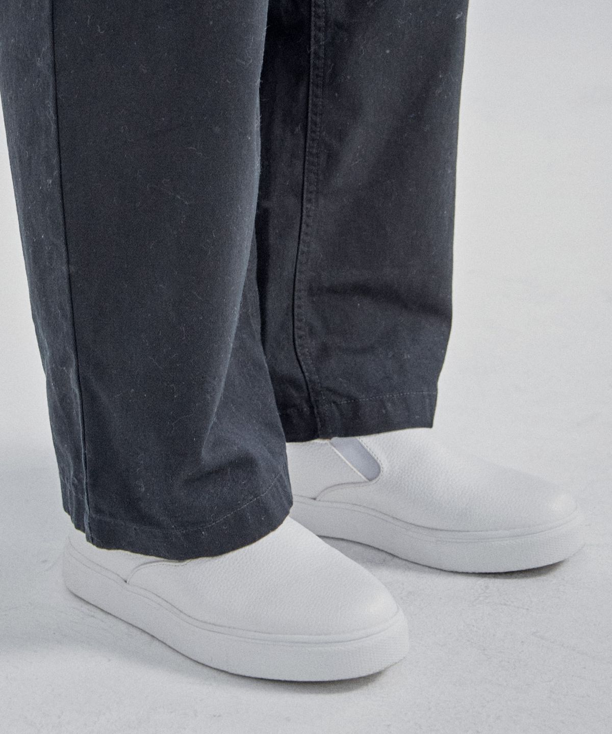 힐탑(HEELTOP) HT3503 6cm 키높이 슬립온 디펜드 화이트