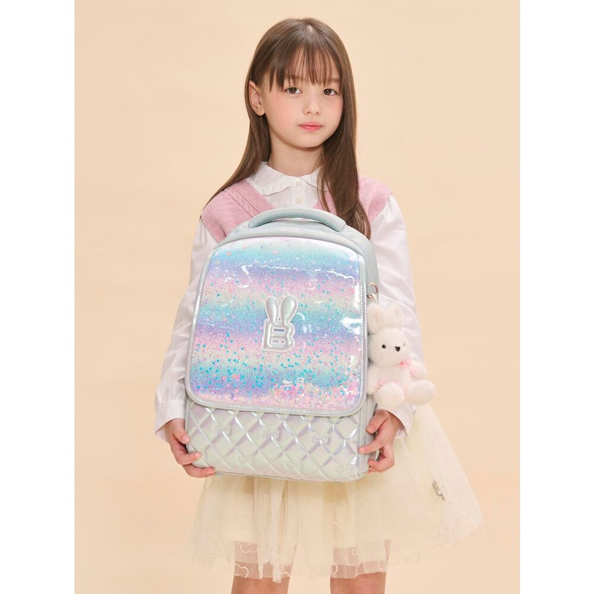 빈폴 키즈(BEANPOLE KIDS) 블링 사첼 여아 책가방 세트  라이트 그린 (BI51D4G06L)