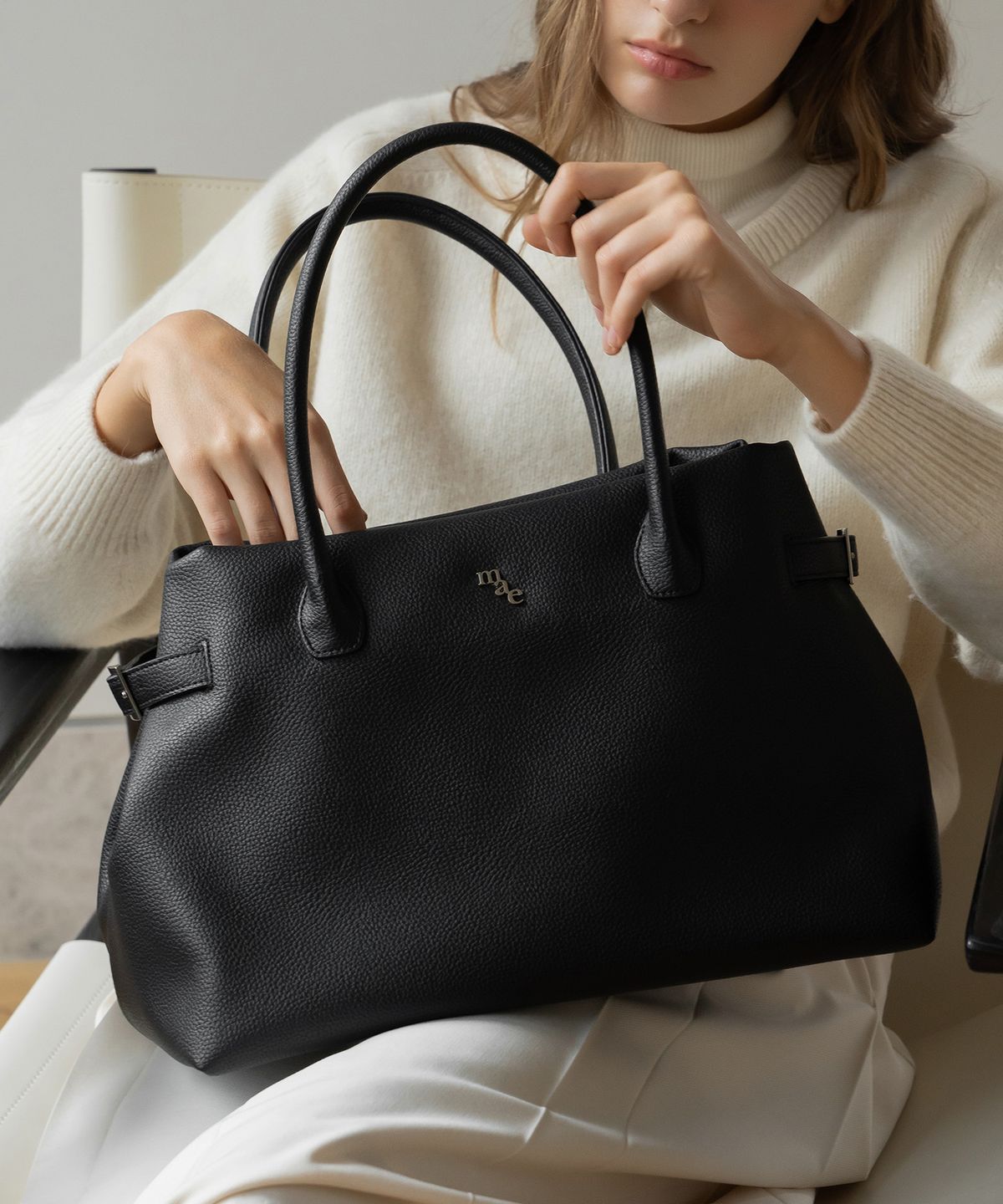 무쿠앤에보니(MUCU AND EBONY) Mne Bag _ Black