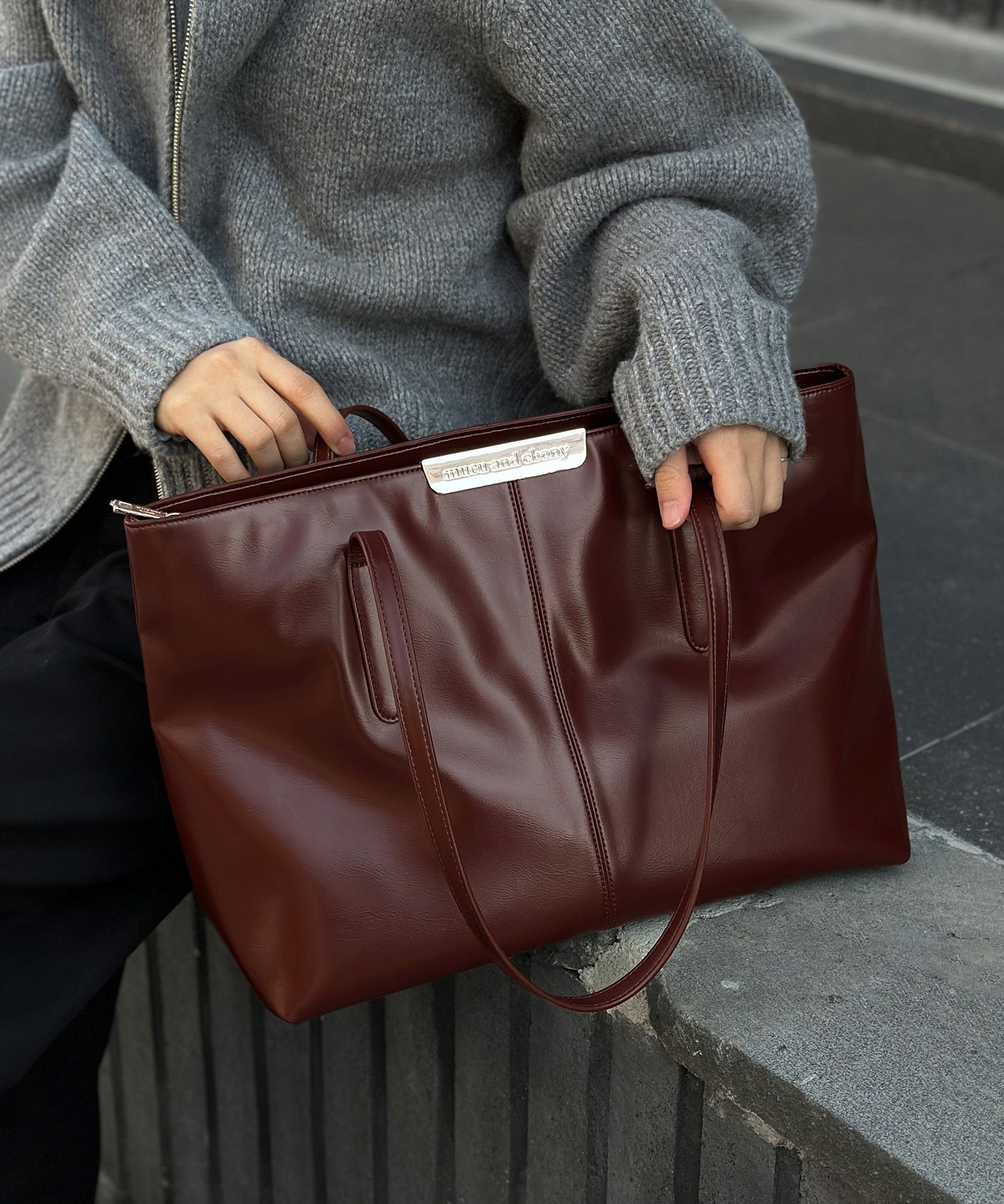 ★mucu and ebony★ Piene Bag _ Brick Brown MUSINSA | MUCU AND EBONY Piene Bag Pinebag Brick Brown
