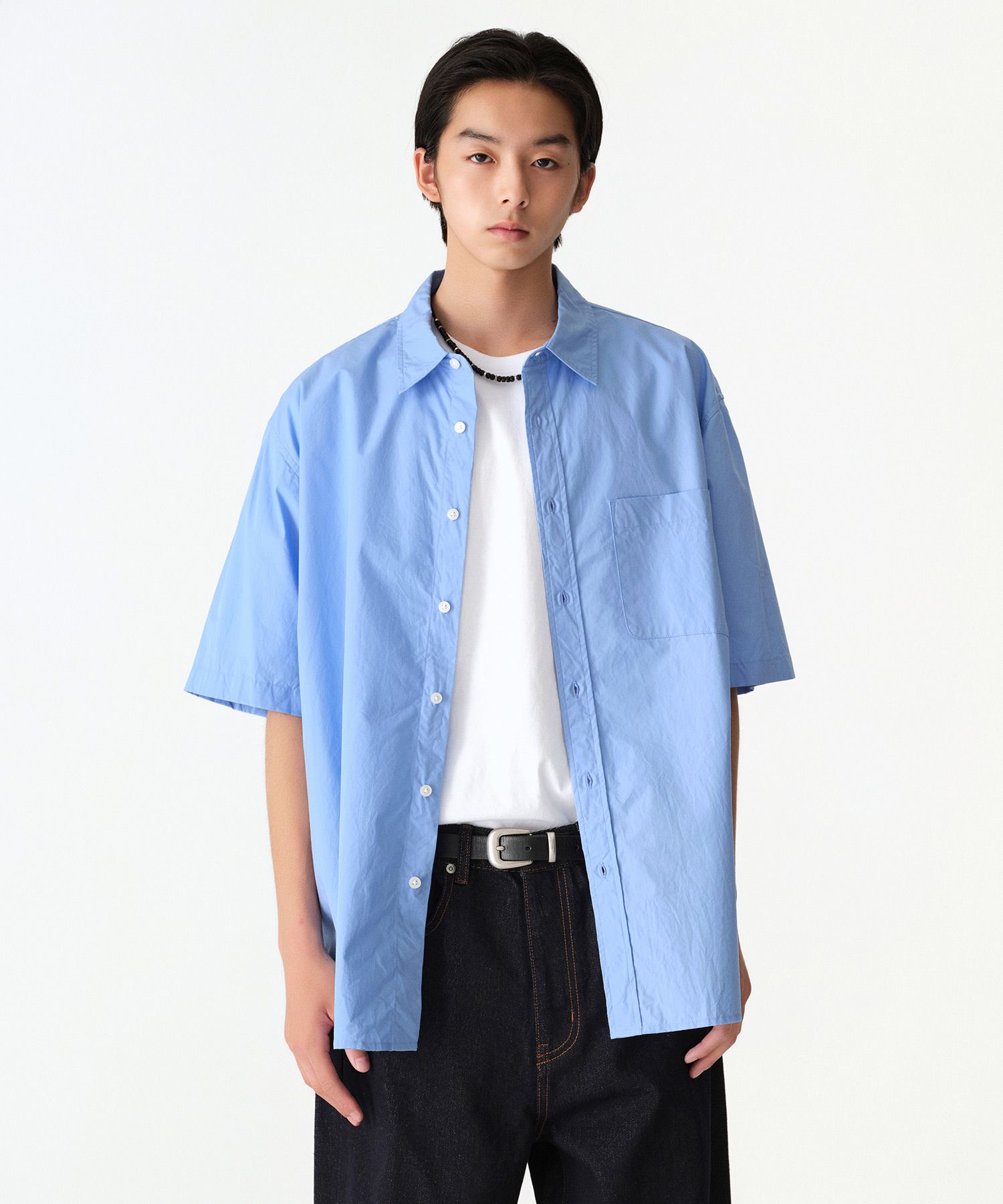 MUSINSA | MUSINSA STANDARD Relaxed Washed Poplin Short