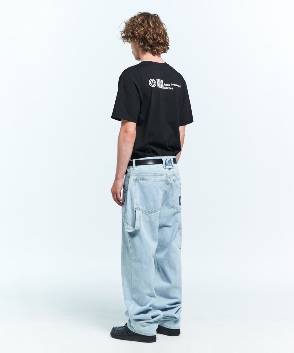 플라스틱프로덕트(PLASTICPRODUCT) MPa PAINTER DENIM PANTS(STEEL 