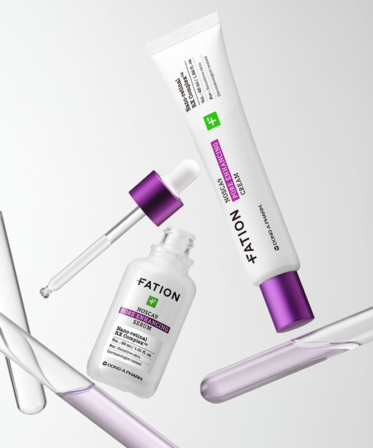 파티온(FATION) 노스카나인 트러블 모공탄력 세럼 30ml+크림 45ml