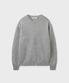 CASHMERE WOOL CREWNECK KNIT [MELANGE LIGHT GRAY]