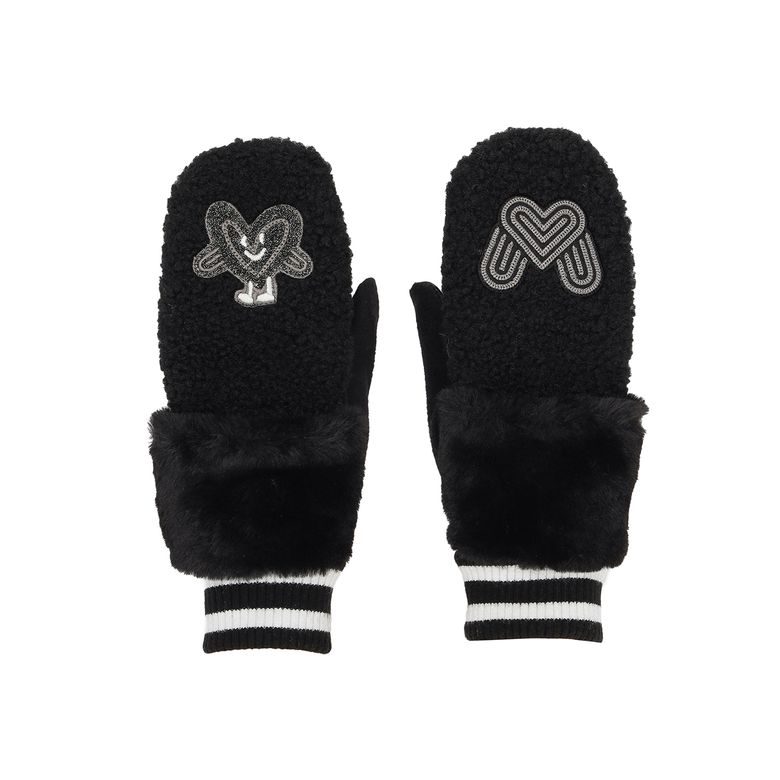 Martiny Fur Gloves_BLACK