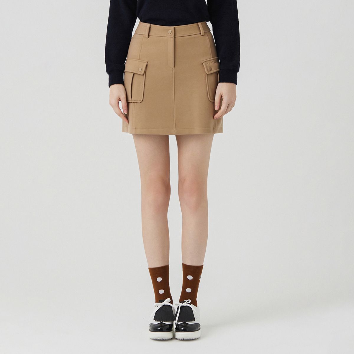 마틴골프(MARTINE GOLF) Out Pocket A Line Culotte_BEIGE