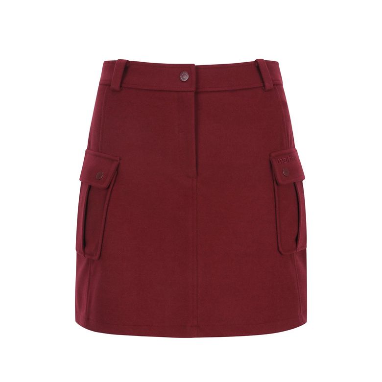 Out Pocket A Line Culotte_BURGUNDY
