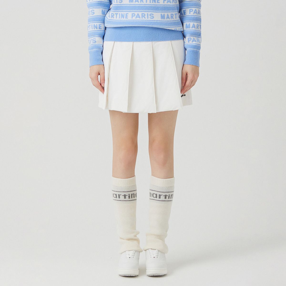 마틴골프(MARTINE GOLF) Thin Down Pleats Culotte_OFF-WHITE (QW0ECU40430)