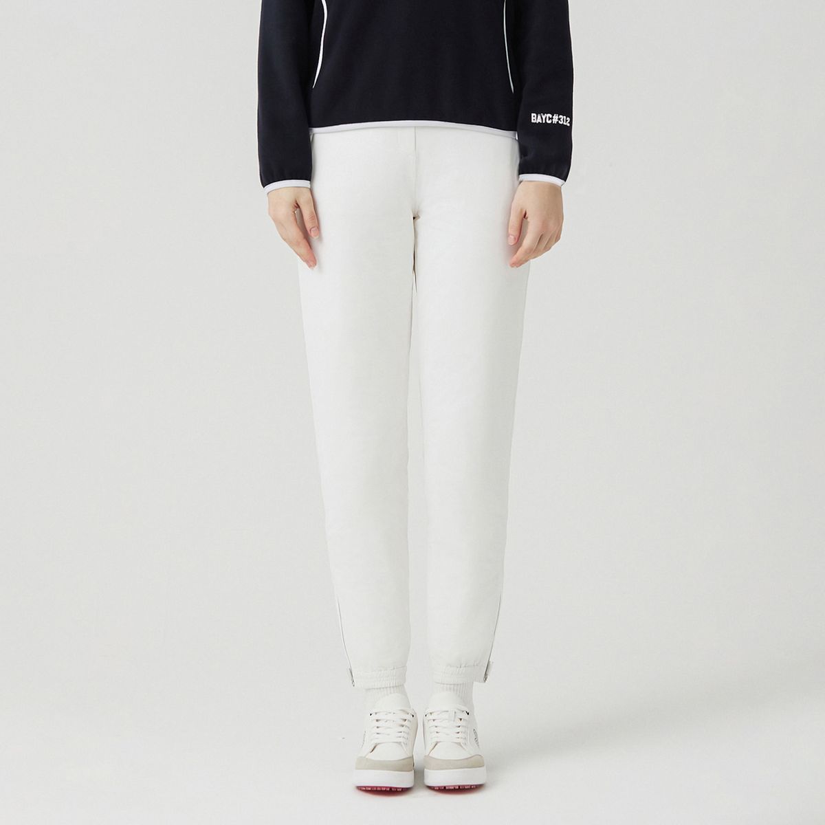 마틴골프(MARTINE GOLF) Banding Thin Down Jogger Pants_OFF-WHITE