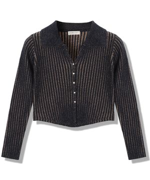 (W) 크롭 니트 가디건