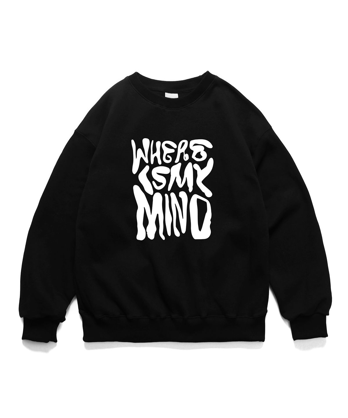 앱놀머씽(ABNORMALTHING) 마인드 크루넥 블랙 (MIND CREWNECK BLACK)