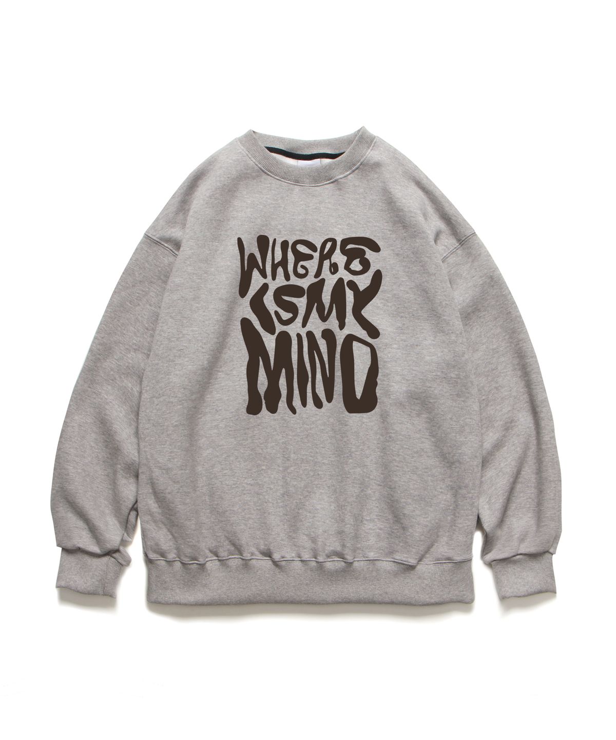 앱놀머씽(ABNORMALTHING) 마인드 크루넥 그레이 (MIND CREWNECK GREY)