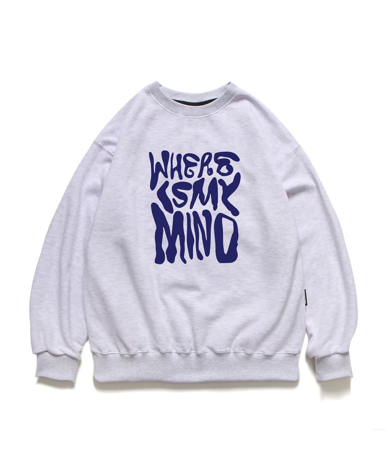 마인드 크루넥 라이트그레이 (MIND CREWNECK LIGHT GREY)