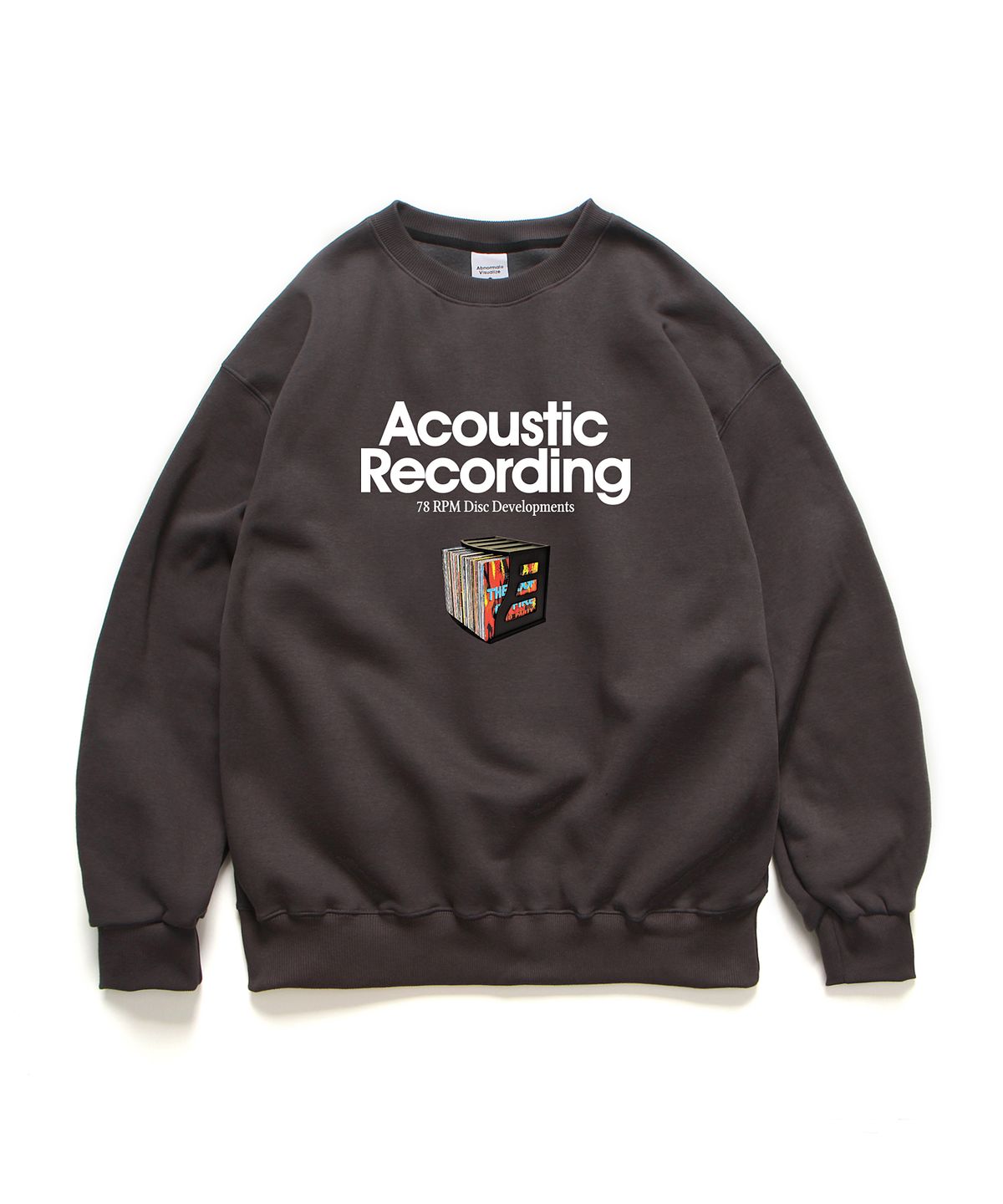 앱놀머씽(ABNORMALTHING) 어쿠스틱 크루넥 다크그레이 (ACOUSTIC CREWNECK DARK GREY)