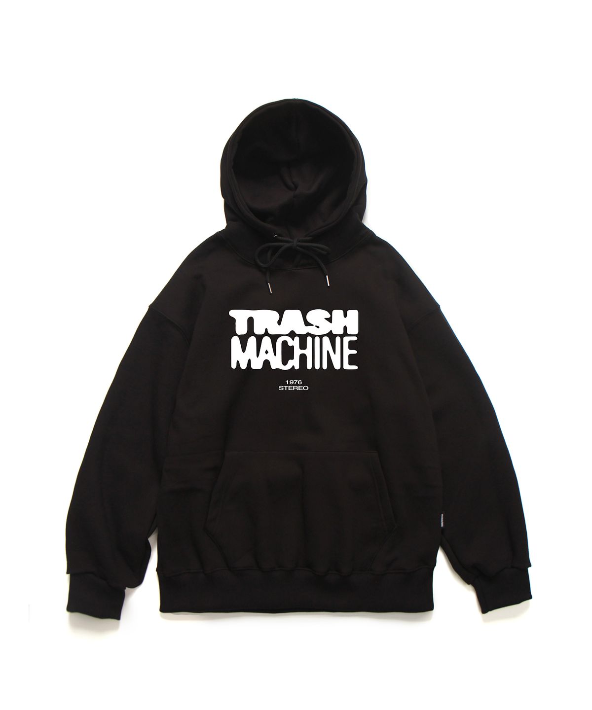 앱놀머씽(ABNORMALTHING) TS 그런지 후드 블랙 (TS GRUNGE HOOD BLACK)