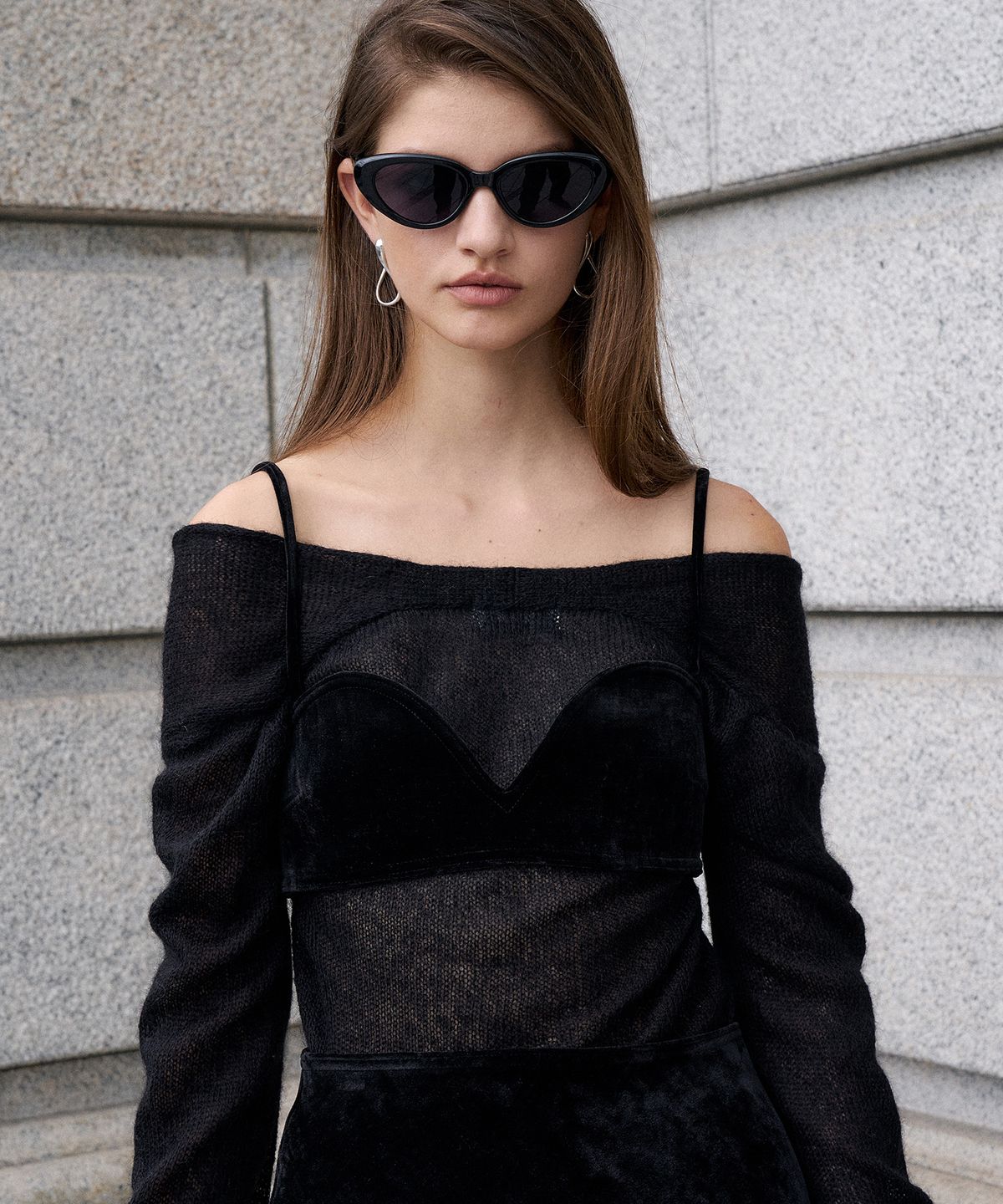 르네제이(RENEJ) Velvet Layered Bralette