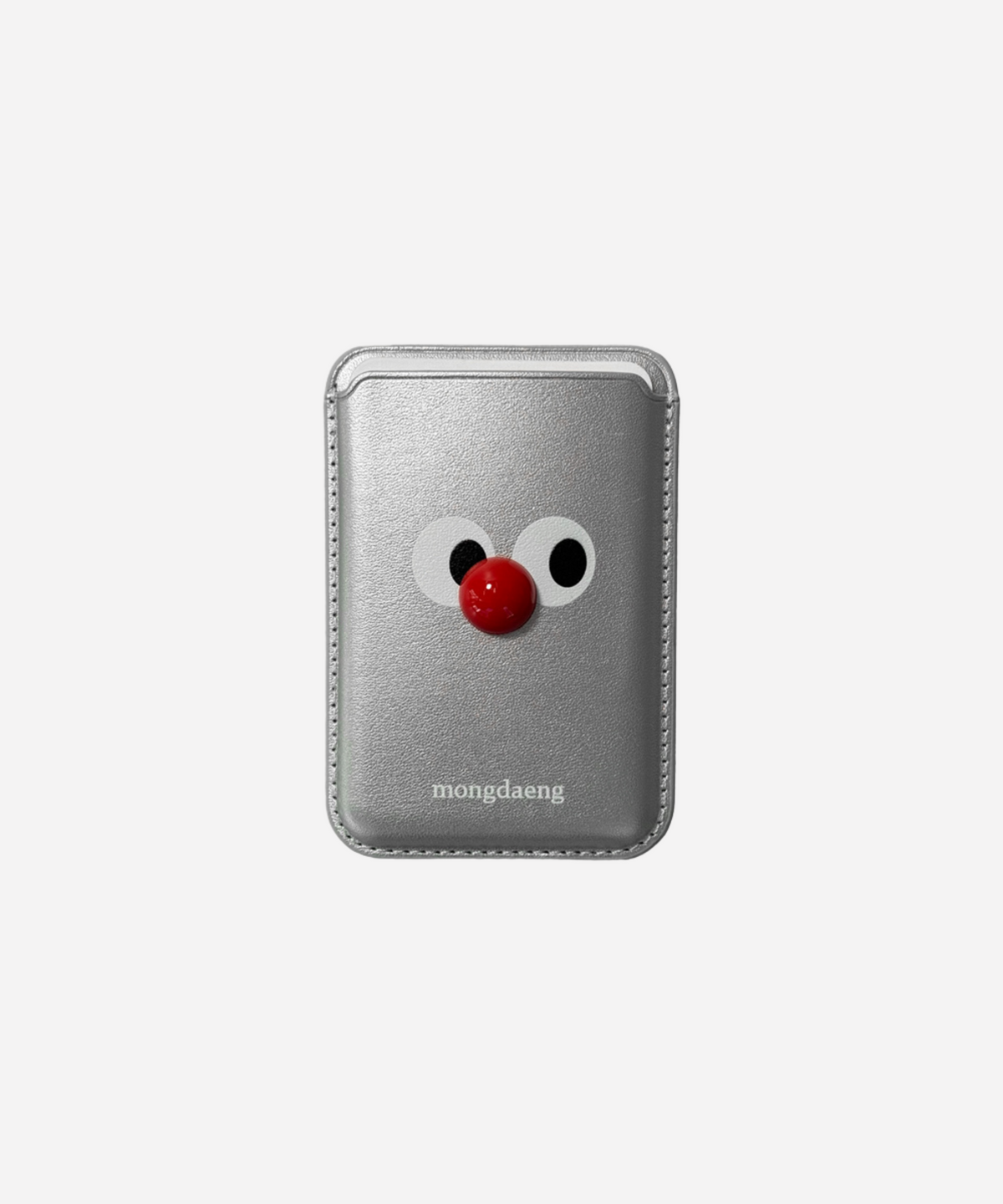 몽댕(MONGDAENG) What You looking At magsafe cardcase 뭘봐 실버 맥세이프 카드 케이스