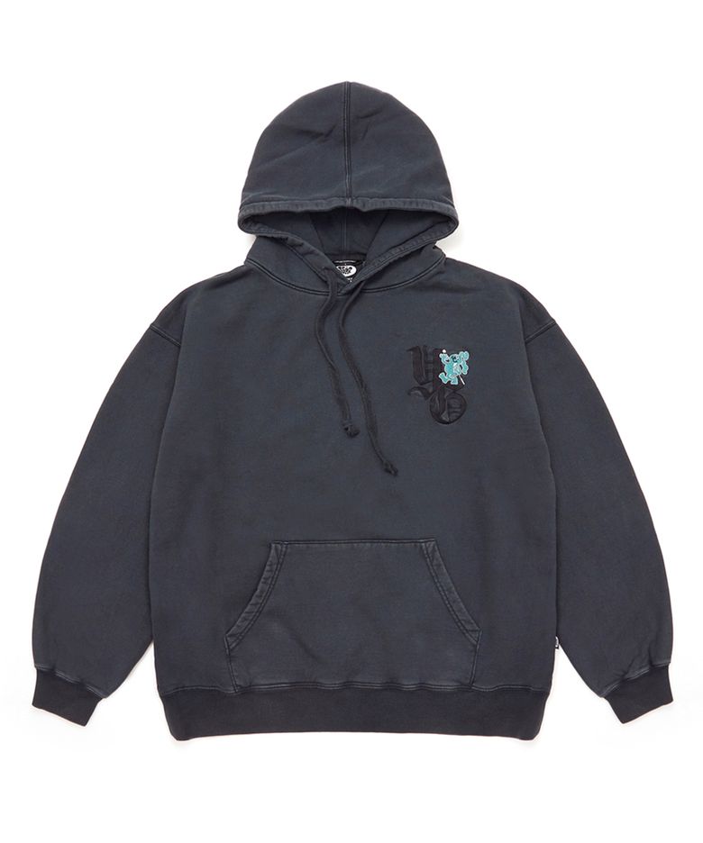 YORF HOODIE OVERDYED CHARCOAL
