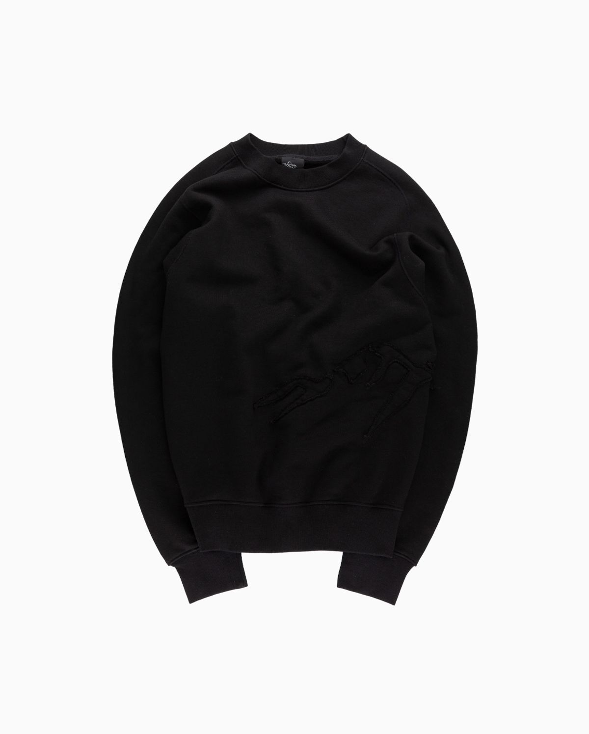 콜드웜(COLDWARM) Applique Logo Sweat Shirt (Black Color)