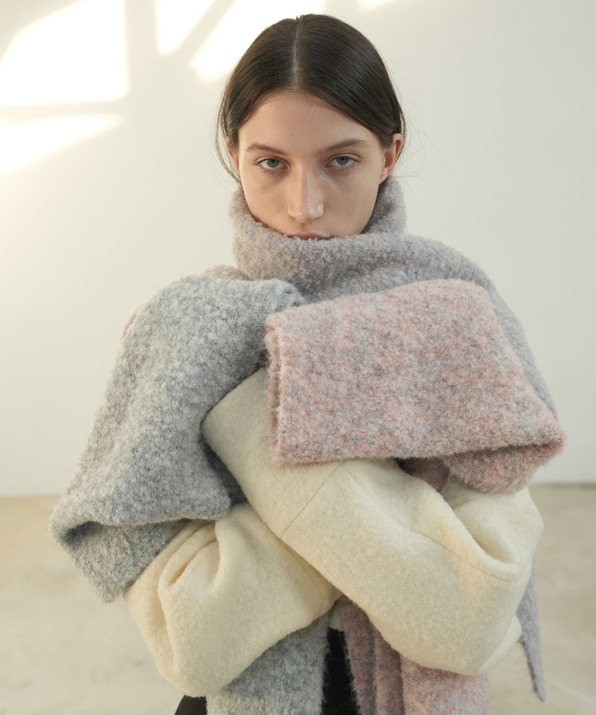 폴앤앨리스(PAUL&ALICE) BOUCLE WOOL MUFFLER / 3COLOR