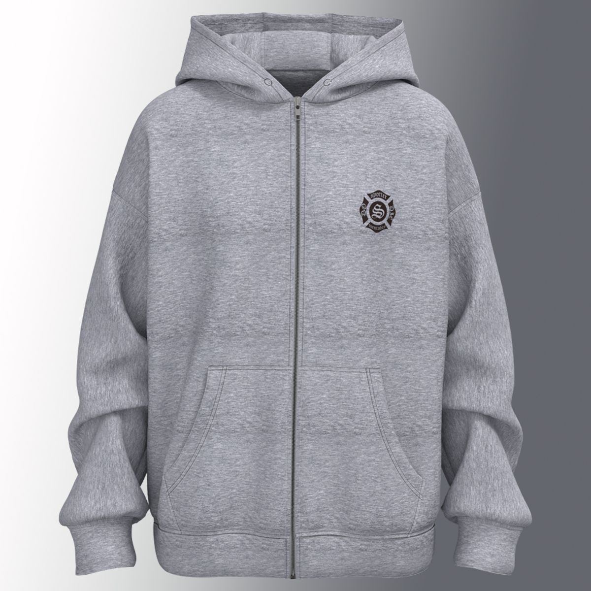 스포터(SPOTTER) DO or DIE WARM UP HOOD ZIP-UP