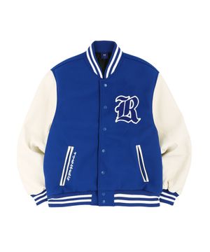 R 올드스쿨 헤비 바시티자켓 (블루)
