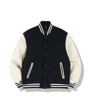 오디너리 헤비 바시티자켓 (네이비)