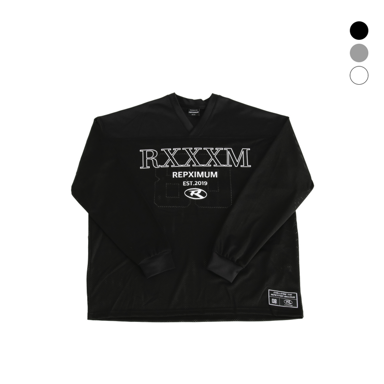 RXXXM 메쉬 오버핏 럭비 롱슬리브 (3Colors)