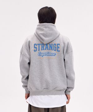 스트레인지 익스피어런스 오버핏 와이드 숄더 후디_멜란지