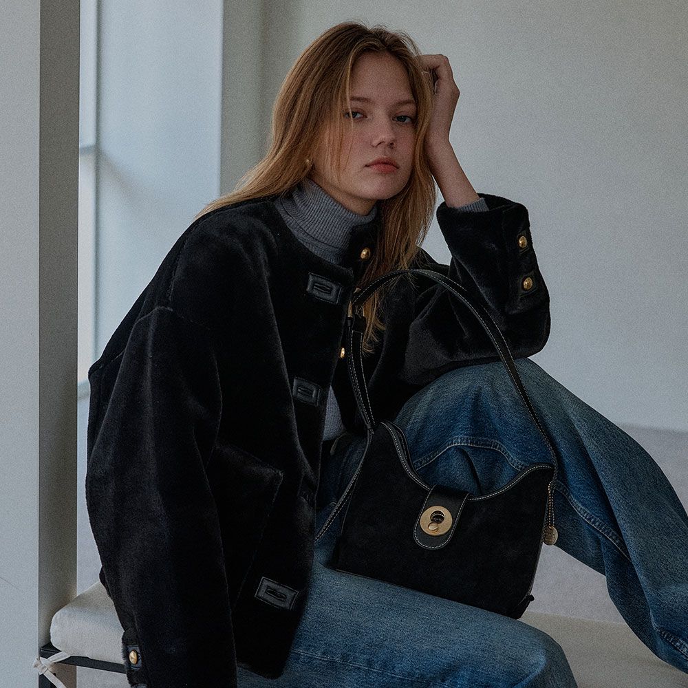 OMNIPOTENT ■ Momentum tote bag MUSINSA | OMNIPOTENT momentum tote bag(small) _Suede black