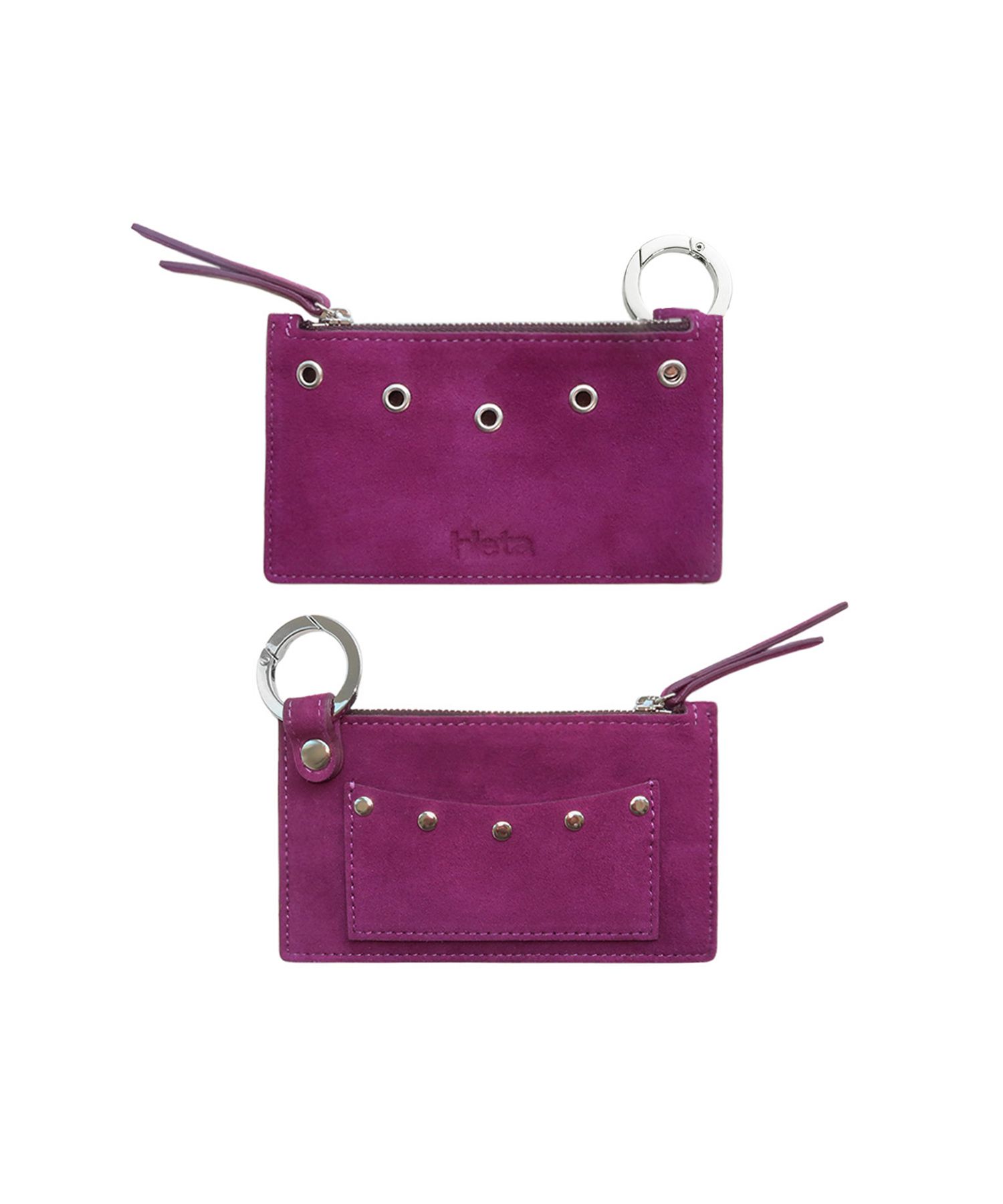 25SS人気◆キーリング兼用【HIETA】Bella card wallet 6色 MUSINSA | HIETA Bella card wallet / Grape