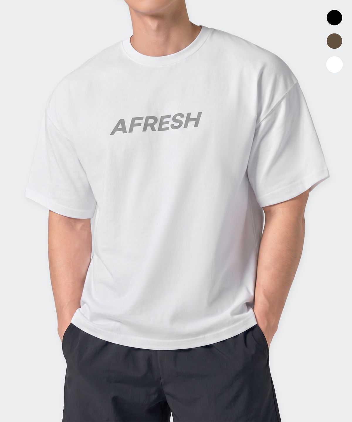 어프레쉬(AFRESH) 프로 짐 오버핏 숏슬리브_3color