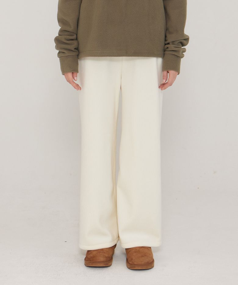 D. BASIC VELOUR WIDE PANTS - 4 COLOR